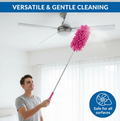 Feather Duster - Multipurpose Microfiber Fan Cleaning Duster for Quick and Easy Cleaning