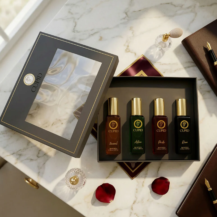 Premium Perfume Gift Set for Men Long Lasting Fragrance Collection (4x20ml)
