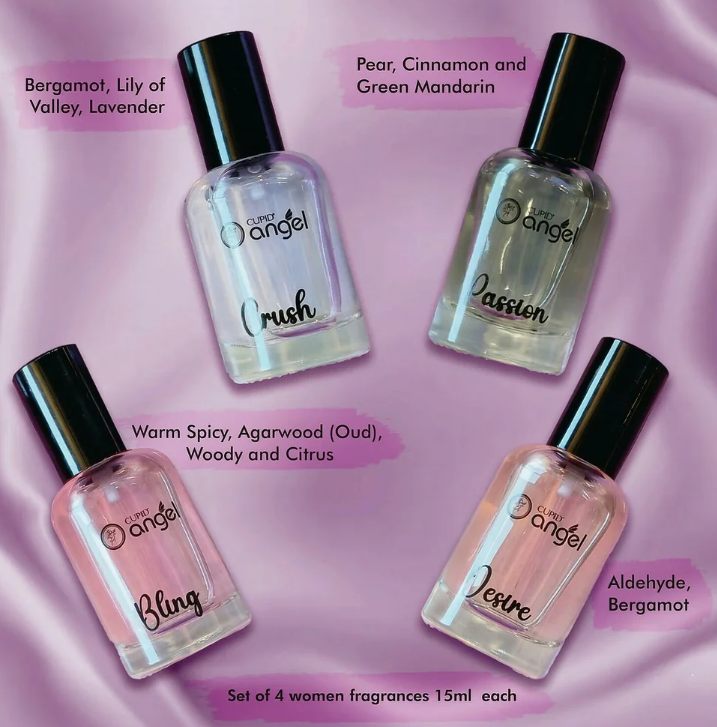 Perfume Gift Set for Women Long Lasting EDP Fragrance Collection (4x15ml)