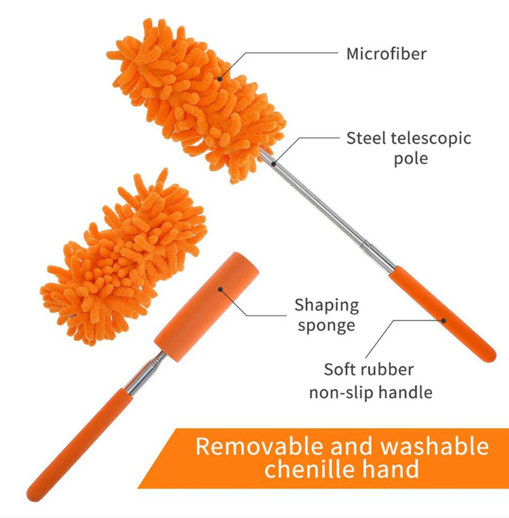Feather Duster - Multipurpose Microfiber Fan Cleaning Duster for Quick and Easy Cleaning
